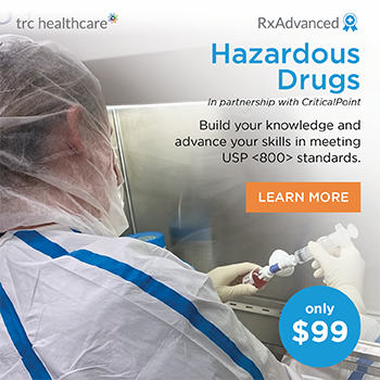 RxAdvanced Hazardous Drugs in partnership with CriticalPoint. Build your knowledge and advance your skills in meeting USP <800> standards. Learn More. Only $99.