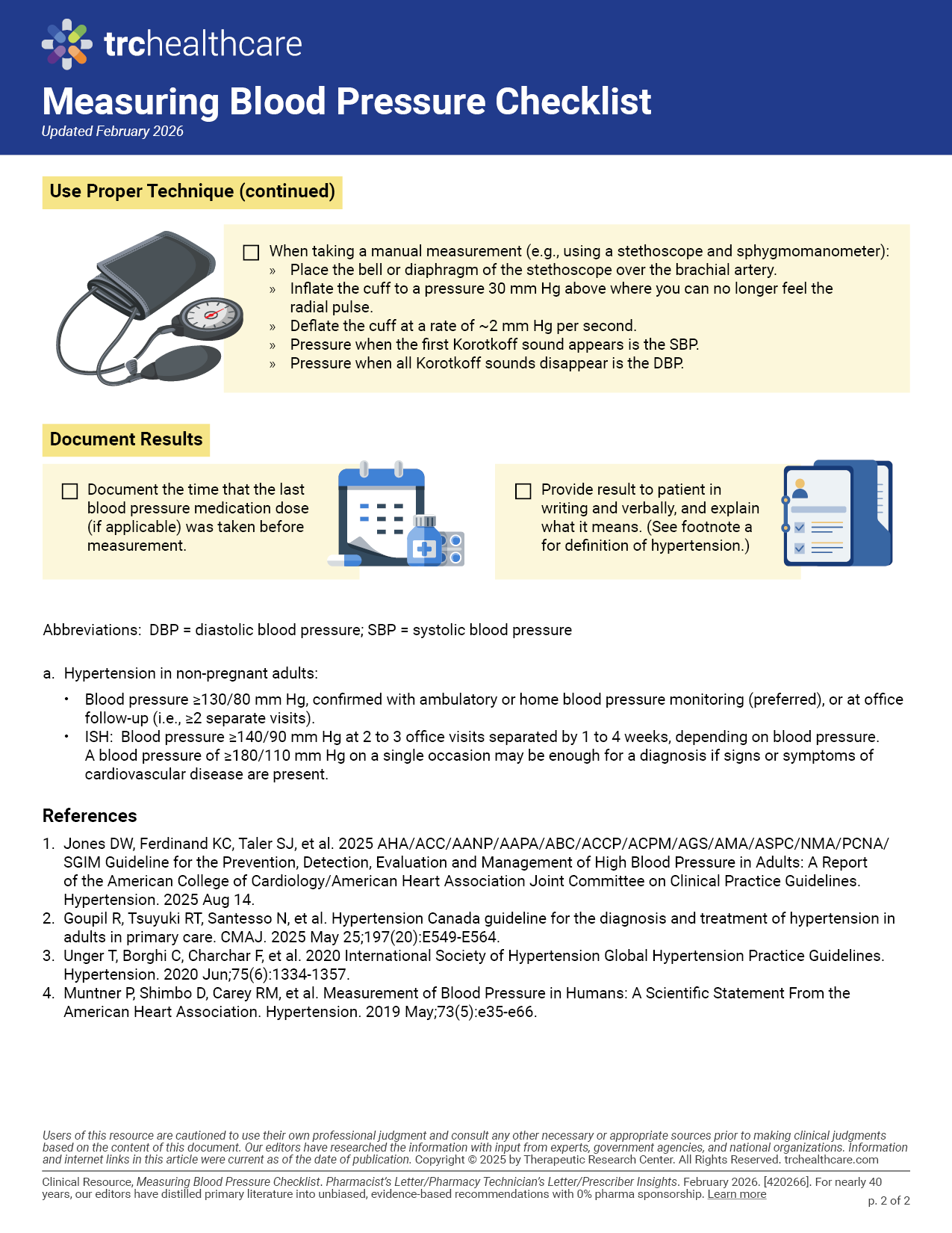 Measuring Blood Pressure